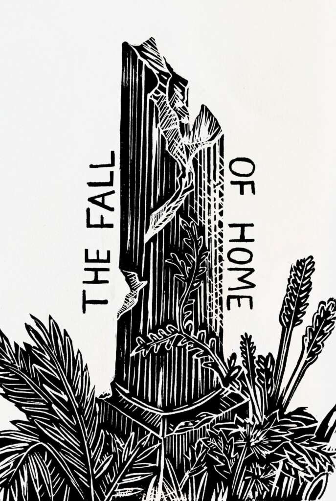 Illustrazione interna di The Fall of Home, ad opera di Conner Fawcett